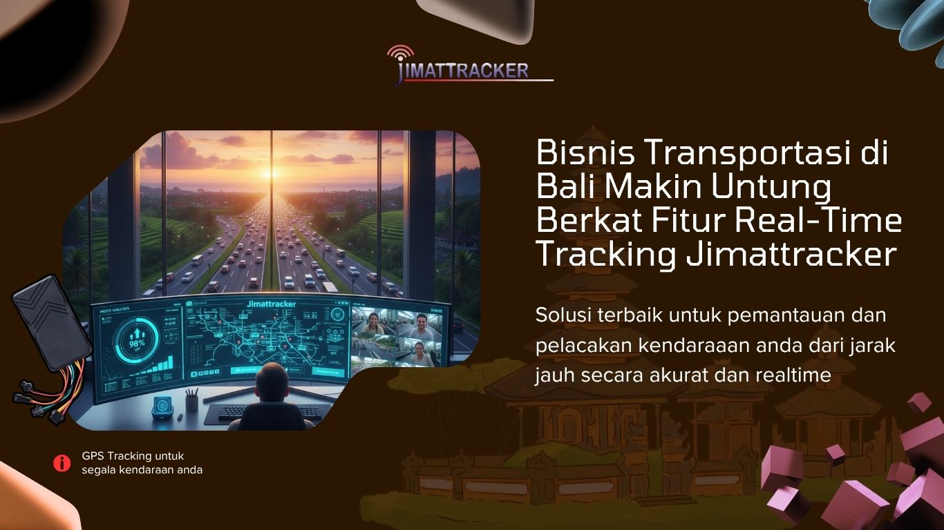 Bisnis Transportasi di Bali Makin Untung Berkat Fitur Real-Time Tracking Jimattracker