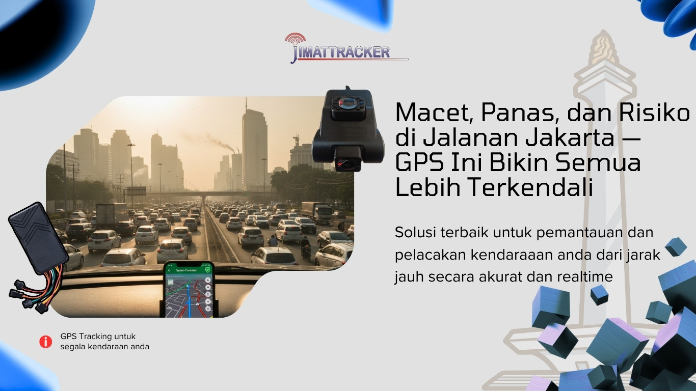 Macet, Panas, dan Risiko di Jalanan Jakarta — GPS Ini Bikin Semua Lebih Terkendali